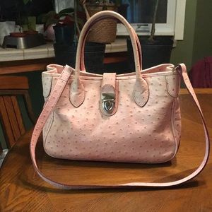 EUC DOONEY AND BOURKE PINK LEATHER SATCHEL